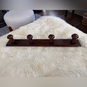 Brown Wooden Peg Hook